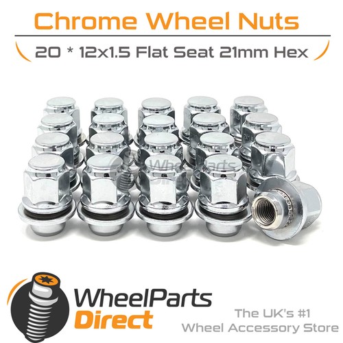 Wheel nuts 12x1 chrome - wheel, 12x1.5